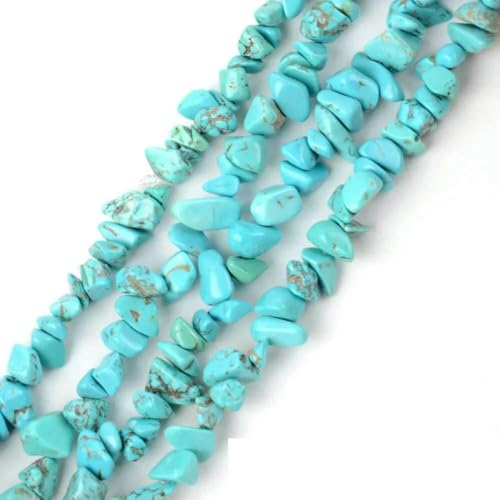 Unregelmäßige Freeform-Chip-Kiesperlen, Naturstein, Amethyste, Tigerauge-Perlen zur Schmuckherstellung, 3–5–8–12 mm, DIY-Halskette, 40,6 cm, Blau/Türkis, 8–12 mm, 40,6 cm Unregelmäßige Freeform-Chip-Kiesperlen, Naturstein, Amethyste, Tigerauge-Perlen zur Schmuckherstellung, 3–5–8–12 mm, DIY-Halskette, 40,6 cm, Blau/Türkis, 8–12 mm, 40,6 cm von VIEPGJ