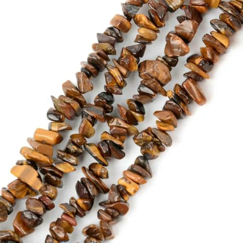 Unregelmäßige Freeform-Chip-Kiesperlen, Naturstein, Amethyste, Tigerauge-Perlen zur Schmuckherstellung, 3–5–8–12 mm, DIY-Halskette, 40,6 cm, Gelbes Tigerauge, 5–8 mm, 40,6 cm Unregelmäßige Freeform-Chip-Kiesperlen, Naturstein, Amethyste, Tigerauge-Perlen zur Schmuckherstellung, 3–5–8–12 mm, DIY-Halskette, 40,6 cm, Gelbes Tigerauge, 5–8 mm, 40,6 cm von VIEPGJ