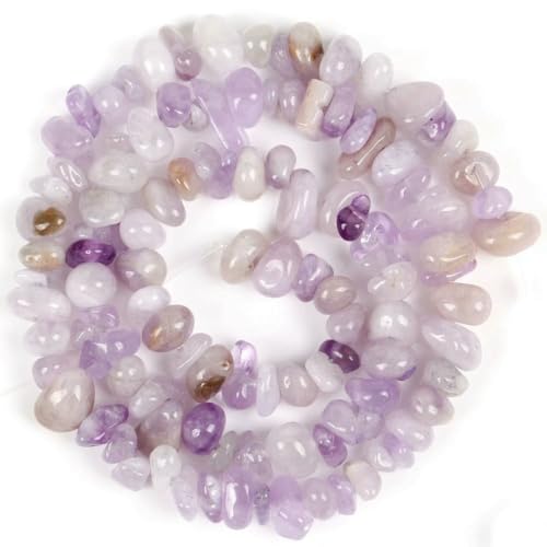 Unregelmäßige Freeform-Chip-Kiesperlen, Naturstein, Amethyste, Tigerauge-Perlen zur Schmuckherstellung, 3–5–8–12 mm, DIY-Halskette, 40,6 cm, Lila Jade, 8–12 mm, 40,6 cm Unregelmäßige Freeform-Chip-Kiesperlen, Naturstein, Amethyste, Tigerauge-Perlen zur Schmuckherstellung, 3–5–8–12 mm, DIY-Halskette, 40,6 cm, Lila Jade, 8–12 mm, 40,6 cm von VIEPGJ