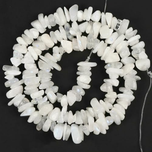 Unregelmäßige Freeform-Chip-Kiesperlen, Naturstein, Amethyste, Tigerauge-Perlen zur Schmuckherstellung, 3–5–8–12 mm, DIY-Halskette, 40,6 cm, Mondstein, 5–8 mm, 40,6 cm Unregelmäßige Freeform-Chip-Kiesperlen, Naturstein, Amethyste, Tigerauge-Perlen zur Schmuckherstellung, 3–5–8–12 mm, DIY-Halskette, 40,6 cm, Mondstein, 5–8 mm, 40,6 cm von VIEPGJ