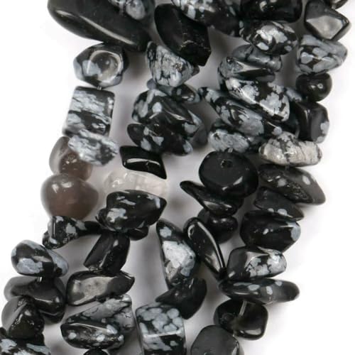 Unregelmäßige Freeform-Chip-Kiesperlen, Naturstein, Amethyste, Tigerauge-Perlen zur Schmuckherstellung, 3–5–8–12 mm, DIY-Halskette, 40,6 cm, Schneeflocken-Jaspis, 5–8 mm, 40,6 cm Unregelmäßige Freeform-Chip-Kiesperlen, Naturstein, Amethyste, Tigerauge-Perlen zur Schmuckherstellung, 3–5–8–12 mm, DIY-Halskette, 40,6 cm, Schneeflocken-Jaspis, 5–8 mm, 40,6 cm von VIEPGJ