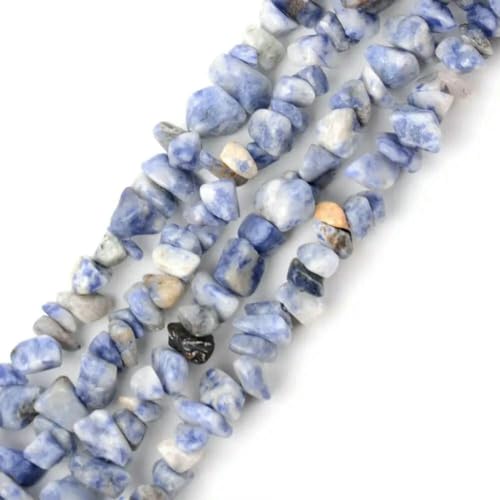 Unregelmäßige Freeform-Chip-Kiesperlen, Naturstein, Amethyste, Tigerauge-Perlen zur Schmuckherstellung, 3–5–8–12 mm, DIY-Halskette, 40,6 cm, blau gefleckt, 3–5 mm, 40,6 cm Unregelmäßige Freeform-Chip-Kiesperlen, Naturstein, Amethyste, Tigerauge-Perlen zur Schmuckherstellung, 3–5–8–12 mm, DIY-Halskette, 40,6 cm, blau gefleckt, 3–5 mm, 40,6 cm von VIEPGJ