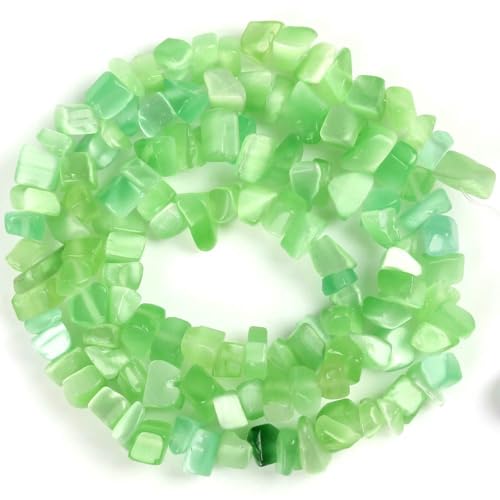 Unregelmäßige Freeform-Chip-Kiesperlen, Naturstein, Amethyste, Tigerauge-Perlen zur Schmuckherstellung, 3–5–8–12 mm, DIY-Halskette, 40,6 cm, grünes Katzenauge, 3–5 mm, 40,6 cm Unregelmäßige Freeform-Chip-Kiesperlen, Naturstein, Amethyste, Tigerauge-Perlen zur Schmuckherstellung, 3–5–8–12 mm, DIY-Halskette, 40,6 cm, grünes Katzenauge, 3–5 mm, 40,6 cm von VIEPGJ