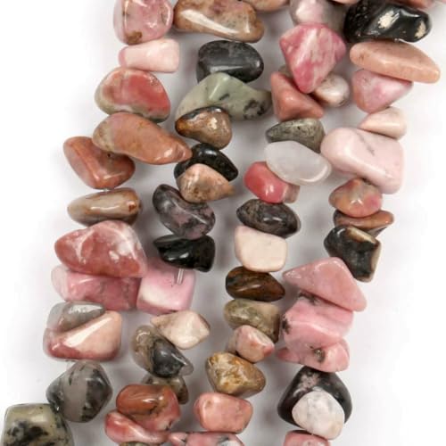 Unregelmäßige Freeform-Chip-Kiesperlen, Naturstein, Amethyste, Tigerauge-Perlen zur Schmuckherstellung, 3–5–8–12 mm, DIY-Halskette, 40,6 cm, schwarze Spitze, Rhodonit, 3–5 mm, 40,6 cm Unregelmäßige Freeform-Chip-Kiesperlen, Naturstein, Amethyste, Tigerauge-Perlen zur Schmuckherstellung, 3–5–8–12 mm, DIY-Halskette, 40,6 cm, schwarze Spitze, Rhodonit, 3–5 mm, 40,6 cm von VIEPGJ