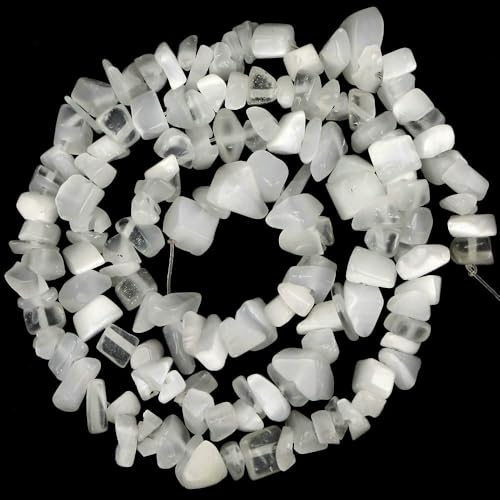 Unregelmäßige Freeform-Chip-Kiesperlen, Naturstein, Amethyste, Tigerauge-Perlen zur Schmuckherstellung, 3–5–8–12 mm, DIY-Halskette, 40,6 cm, weißes Katzenauge, 3–5 mm, 40,6 cm Unregelmäßige Freeform-Chip-Kiesperlen, Naturstein, Amethyste, Tigerauge-Perlen zur Schmuckherstellung, 3–5–8–12 mm, DIY-Halskette, 40,6 cm, weißes Katzenauge, 3–5 mm, 40,6 cm von VIEPGJ