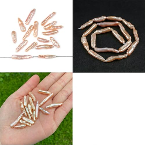 Unregelmäßiger natürlicher Süßwasserperlen-Anhänger, weiße Perlen, lose Perlen zur Schmuckherstellung, Halskette, Armband, Ohrringe, Nr. 28, eine Schnur Unregelmäßiger natürlicher Süßwasserperlen-Anhänger, weiße Perlen, lose Perlen zur Schmuckherstellung, Halskette, Armband, Ohrringe, Nr. 28, eine Schnur von VIEPGJ