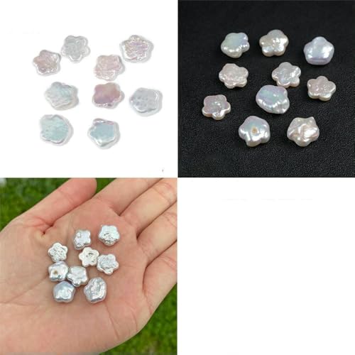 Unregelmäßiger natürlicher Süßwasserperlen-Anhänger, weiße Perlen, lose Perlen zur Schmuckherstellung, Halskette, Armband, Ohrringe, Nr. 37, 5 Stück Unregelmäßiger natürlicher Süßwasserperlen-Anhänger, weiße Perlen, lose Perlen zur Schmuckherstellung, Halskette, Armband, Ohrringe, Nr. 37, 5 Stück von VIEPGJ