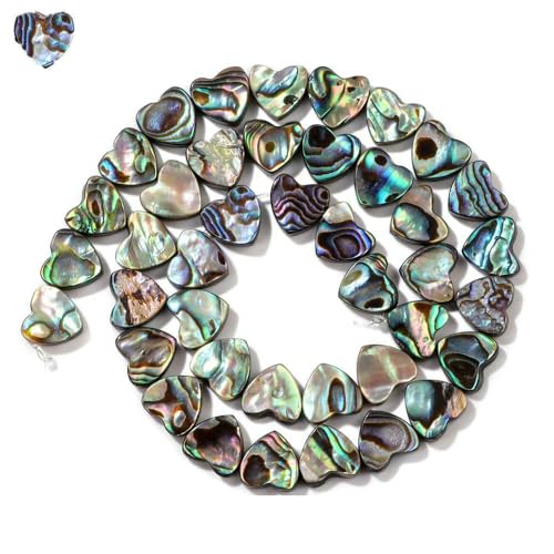 Unregelmäßiger natürlicher Süßwasserperlen-Anhänger, weiße Perlen, lose Perlen zur Schmuckherstellung, Halskette, Armband, Ohrringe, Nr. 44, Abalone, eine Schnur von VIEPGJ