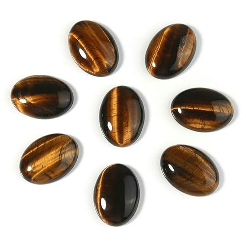 VIEPGJ 5/10 Stück/Packung Cabochon Naturstein Oval Achat Lapis Tigerauge Lose Perlen Flache Rückseite Kamee Cabochon Abstandshalter zur Schmuckherstellung-Gelbes Tigerauge-18x25mm 5 Stück VIEPGJ 5/10 Stück/Packung Cabochon Naturstein Oval Achat Lapis Tigerauge Lose Perlen Flache Rückseite Kamee Cabochon Abstandshalter zur Schmuckherstellung-Gelbes Tigerauge-18x25mm 5 Stück von VIEPGJ