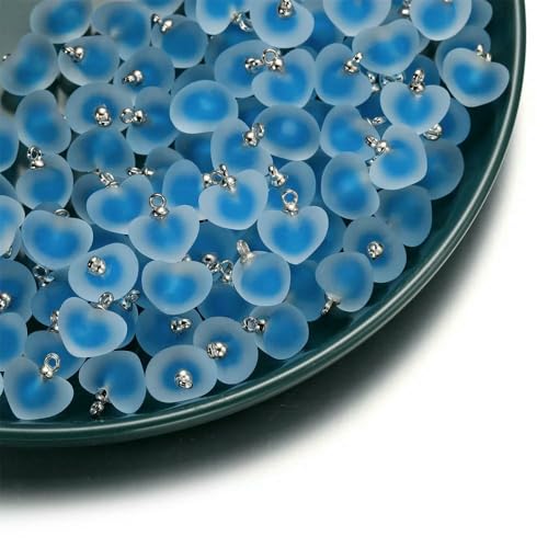 VIEPGJ 5/10 Stück mehrfarbige Herzperlen, beschichtetes Glas, Epoxidharz, lose Abstandsperlen für Schmuckherstellung, DIY-Bastelarbeiten, Ohrring-Accessoire-Stil 02–19 x 21 cm, 10 Stück VIEPGJ 5/10 Stück mehrfarbige Herzperlen, beschichtetes Glas, Epoxidharz, lose Abstandsperlen für Schmuckherstellung, DIY-Bastelarbeiten, Ohrring-Accessoire-Stil 02–19 x 21 cm, 10 Stück von VIEPGJ