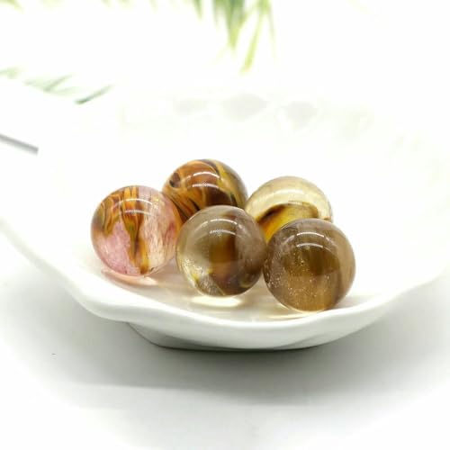 Viele Großhandels-Natursteinperlen, 18 mm, Kristall, Amethyst, Tigerauge, Quarz, Chakra, Yoga, runde Kugeln, Ornamente, Schmuckzubehör, Wassermelonenhaut, 10 Stück von VIEPGJ