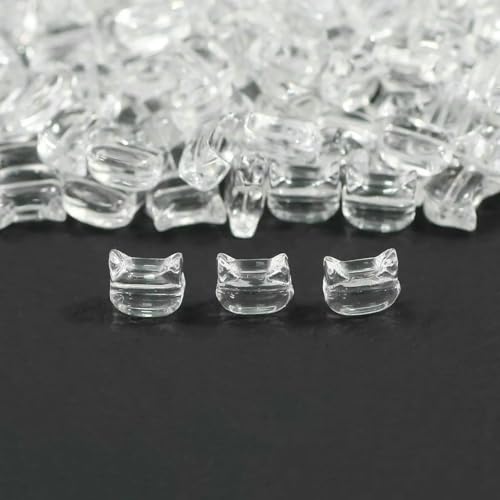 Weiße durchscheinende österreichische Kristallperlen mit Katzenmotiv, 7 × 6 mm, Glas-Abstandshalter, lose Perlen zur Schmuckherstellung, Ohrringe, DIY-Armbandzubehör, 6 x 7 mm, ca. 40 Weiße durchscheinende österreichische Kristallperlen mit Katzenmotiv, 7 × 6 mm, Glas-Abstandshalter, lose Perlen zur Schmuckherstellung, Ohrringe, DIY-Armbandzubehör, 6 x 7 mm, ca. 40 von VIEPGJ