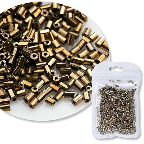 mm, 15 g und 30 g, Glasperlen, Kristallröhrenperlen zur handgefertigten Herstellung von DIY-Kleidungsstücken, 15 g/Flasche, Nr. 46 – 30 g von VIEPGJ
