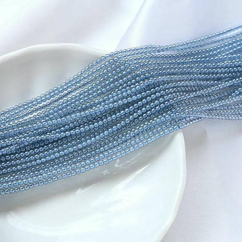 mm, 175 Stück, österreichische Kristallperlen, runde Glasperlen, lose Abstandsperlen für die Schmuckherstellung, DIY-Armband, Halskettenzubehör, 3–2 mm (175 Stück) von VIEPGJ