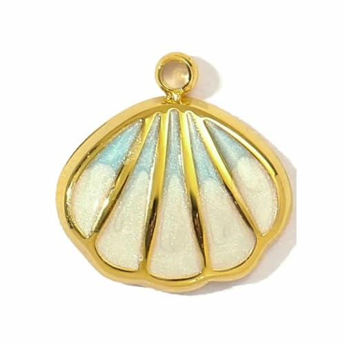 teile/los Edelstahl Fischgräte Meerjungfrau Schwanz Armband DIY Charms Frauen Shell Krabben Muschel Halskette Anhänger Herz Liebe Jewelry-YE1217-2x3 von VIEPGJ