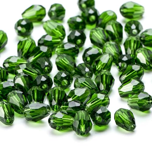 x 8 mm, facettierte Glasperlen in Tropfenform, AB-Farbe, Wassertropfen-Kristallperlen, lose Abstandsperlen zur Schmuckherstellung, DIY-Armband-ZKSD001-025-8 x 11 mm, 50–55 Stück x 8 mm, facettierte Glasperlen in Tropfenform, AB-Farbe, Wassertropfen-Kristallperlen, lose Abstandsperlen zur Schmuckherstellung, DIY-Armband-ZKSD001-025-8 x 11 mm, 50–55 Stück von VIEPGJ