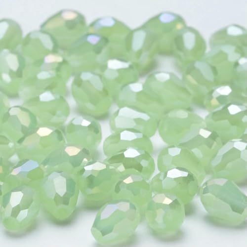 x 8 mm, facettierte Glasperlen in Tropfenform, AB-Farbe, Wassertropfen-Kristallperlen, lose Abstandsperlen zur Schmuckherstellung, DIY-Armband-ZKSD001-030-6 x 8 mm, 65–70 Stück x 8 mm, facettierte Glasperlen in Tropfenform, AB-Farbe, Wassertropfen-Kristallperlen, lose Abstandsperlen zur Schmuckherstellung, DIY-Armband-ZKSD001-030-6 x 8 mm, 65–70 Stück von VIEPGJ