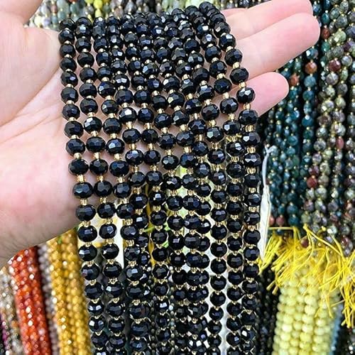 x 8 mm facettierter Abakus-Naturstein, roter Rhodochrosit, lose Abstandsperlen zur Schmuckherstellung, DIY-Armbänder, Charms, Zubehör – AAA, schwarzer Achat – 6 x 8 mm, 1 Packung, 20–22 Stück x 8 mm facettierter Abakus-Naturstein, roter Rhodochrosit, lose Abstandsperlen zur Schmuckherstellung, DIY-Armbänder, Charms, Zubehör – AAA, schwarzer Achat – 6 x 8 mm, 1 Packung, 20–22 Stück von VIEPGJ