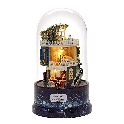 Kreative DIY Puppenhaus Warm Dream House Miniatur mit rotierender Spieluhr Staubschutz LED-Licht Kreative DIY Puppenhaus Warm Dream House Miniatur mit rotierender Spieluhr Staubschutz LED-Licht von VIFERR