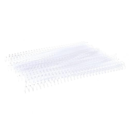 VIFERR Bindering Kunststoff Kammbindering Feder Spiralringe für Loseblatt A4 Papier 20 Stück 30 Loch (13mm * 30 Löcher Transparent 20 Streifen) von VIFERR