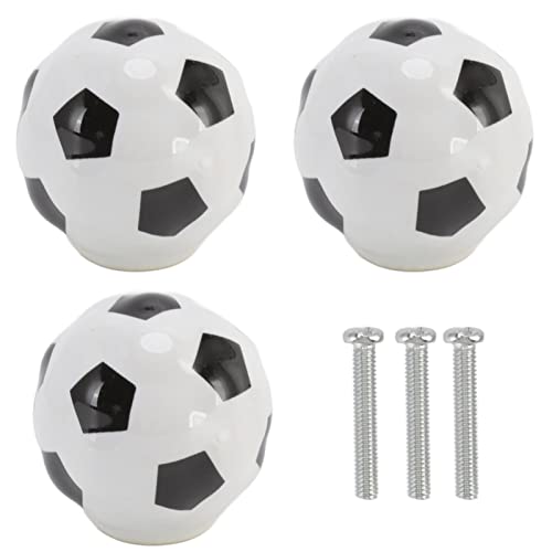 VIFERR Fußball Schrankknöpfe, 3 Stück Fußball-Möbelknöpfe Kommode Knöpfe Schubladenknöpfe Einzelloch Schrankgriffe mit Schraubenfür Schrank Schublade VIFERR Fußball Schrankknöpfe, 3 Stück Fußball-Möbelknöpfe Kommode Knöpfe Schubladenknöpfe Einzelloch Schrankgriffe mit Schraubenfür Schrank Schublade von VIFERR