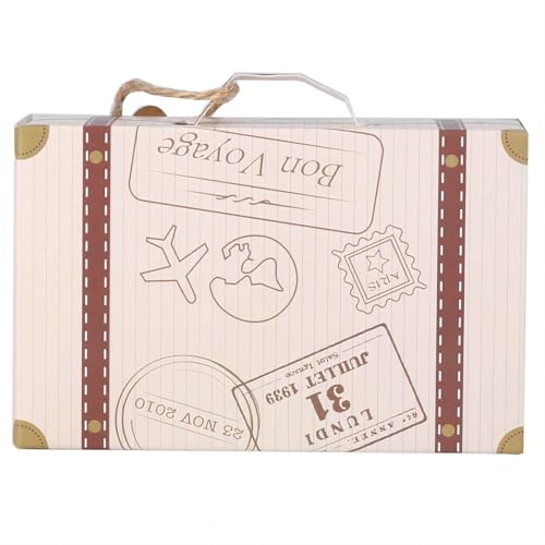 VIFERR Mini-Koffer, 50 Stück Vintage Kraftpapier Geschenkbox, Tragbare Pappe Süßigkeiten Geschenkbox für Geburtstag, Party, Hochzeit VIFERR Mini-Koffer, 50 Stück Vintage Kraftpapier Geschenkbox, Tragbare Pappe Süßigkeiten Geschenkbox für Geburtstag, Party, Hochzeit von VIFERR