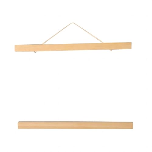 VIFERR Posterleiste Magnetische Poster Bilderrahmen Aufhänger Holz Posterleiste Posterhänger für Wanddekoration, DIY Wandkunst (21cm) von VIFERR