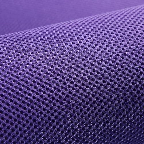 1 x 1,5 m verdickter Sandwich-Mesh-Stoff, Sitzbezug, atmungsaktiv, Schuhe, Hut, Tasche, Sofa, Stoff, Netzstoff, Sofaschuhe, Rohmaterial (lila) von VIGAN