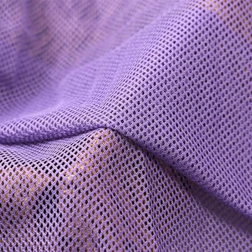 1MX1.5M Atmungsaktive Mesh Stoffe für Sofa Gaze Vorhang T-Shirts Sportbekleidung Mesh Tuch Material DIY Sitzbezug Sport Schuhe Taschen (Lila) von VIGAN