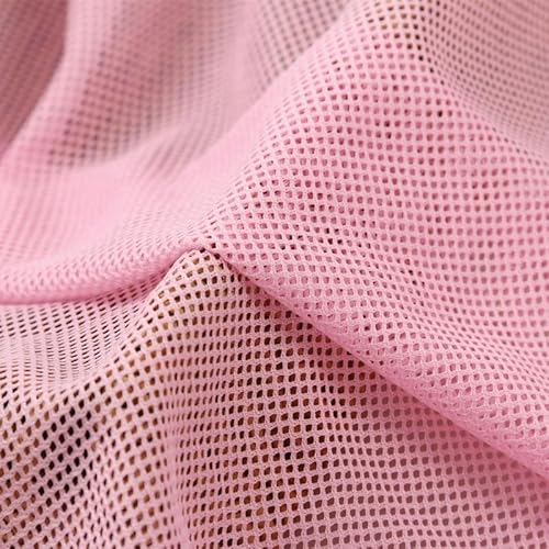 1MX1.5M Atmungsaktive Mesh Stoffe für Sofa Gaze Vorhang T-Shirts Sportbekleidung Mesh Tuch Material DIY Sitzbezug Sport Schuhe Taschen (Rosa) von VIGAN