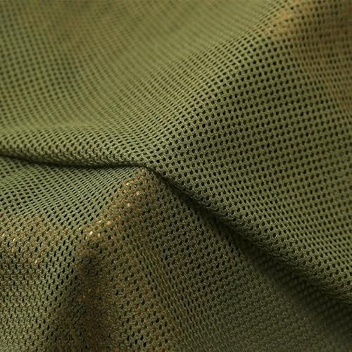 1MX1.5M Atmungsaktive Netzstoffe für Sofa Gaze Vorhang T-Shirts Sportbekleidung Mesh Tuch Material DIY Sitzbezug Sportschuhe Taschen (Armeegrün) von VIGAN
