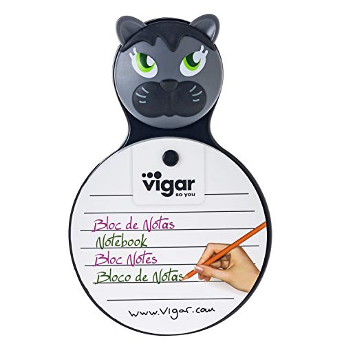 VIGAR Notizblock für Kühlschrank mit Saugnapf, Schwarz und Weiß, 11 x 3,5 x 12 cm VIGAR Notizblock für Kühlschrank mit Saugnapf, Schwarz und Weiß, 11 x 3,5 x 12 cm von VIGAR