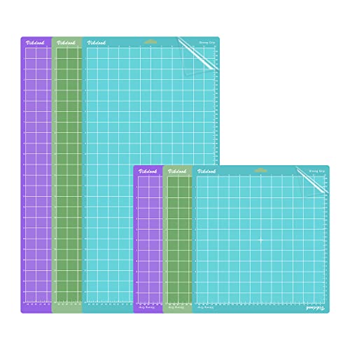 VIKDOOK Schneidematte für Cricut Maker 3/Maker/Explore 3/Air 2/Air/One 12 x 12 30,5 x 30,5 12 x 24 60,5 x 30,5 Variety Grip 6 Mats Griffmatte für Cricut-Zubehör VIKDOOK Schneidematte für Cricut Maker 3/Maker/Explore 3/Air 2/Air/One 12 x 12 30,5 x 30,5 12 x 24 60,5 x 30,5 Variety Grip 6 Mats Griffmatte für Cricut-Zubehör von VIKDOOK