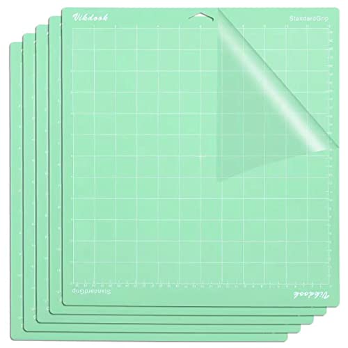 VIKDOOK Schneidematte für Cricut Maker 3/Maker/Explore 3/Air 2/Air/One 12 x 12 30,5 x 30,5 Variety Grip Replacement Adhesive Light Standard Starke Griffmatte für Cricut-Zubehör von VIKDOOK