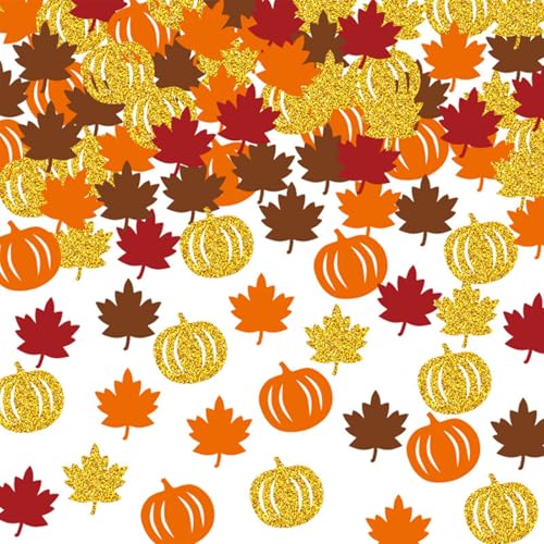 Thanksgiving Deko Kürbisk Konfetti,Erntedankfest Streudeko Orange,Ahornblätter Deko Tisch,Herbst Ahornblatt Konfetti,Herbstdeko Confetti,Erntedankfest Party Zubehör für Babyparty Hochzeit Herbst Deko Thanksgiving Deko Kürbisk Konfetti,Erntedankfest Streudeko Orange,Ahornblätter Deko Tisch,Herbst Ahornblatt Konfetti,Herbstdeko Confetti,Erntedankfest Party Zubehör für Babyparty Hochzeit Herbst Deko von VIKY