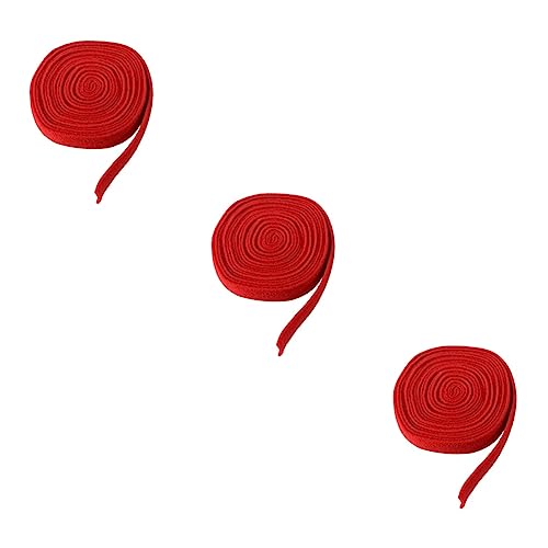 VILLCASE 3 Stücke Handwerk Band Von 500cm Rot Wolle Filz Weihnachten Baum Dekorationen Weihnachten Wired Band VILLCASE 3 Stücke Handwerk Band Von 500cm Rot Wolle Filz Weihnachten Baum Dekorationen Weihnachten Wired Band von VILLCASE