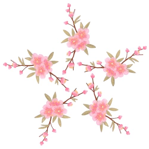VILLCASE 5 Stück Aufnäher Bestickte Blumen-aufbügler Zum Aufbügeln für Kleidung Dekorative Applikationen VILLCASE 5 Stück Aufnäher Bestickte Blumen-aufbügler Zum Aufbügeln für Kleidung Dekorative Applikationen von VILLCASE