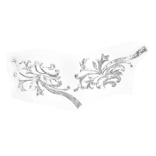 VILLCASE 1 Paar Blumen tuch aufkleber personalisierte warnweste personalisiert nähgb flashes Maschine Flicken für Kleidung Blumenstoffaufkleber Patch-Aufkleber für Kleidung Polyester Silver VILLCASE 1 Paar Blumen tuch aufkleber personalisierte warnweste personalisiert nähgb flashes Maschine Flicken für Kleidung Blumenstoffaufkleber Patch-Aufkleber für Kleidung Polyester Silver von VILLCASE