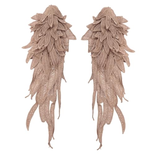 VILLCASE 1 Paar Engel Flügel Spitze Applikationen Bestickte Dekoration für Diy Kleidung Halsauschnitt Patch für Hochzeitskleid Bastelbedarf Langlebig und Vielseitig VILLCASE 1 Paar Engel Flügel Spitze Applikationen Bestickte Dekoration für Diy Kleidung Halsauschnitt Patch für Hochzeitskleid Bastelbedarf Langlebig und Vielseitig von VILLCASE