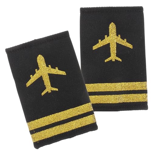 VILLCASE 1 Paar Pilot Epauletten für Schulterklappen für und Piloten Klassisches Design Langlebig Professionelles Zubehör für VILLCASE 1 Paar Pilot Epauletten für Schulterklappen für und Piloten Klassisches Design Langlebig Professionelles Zubehör für von VILLCASE