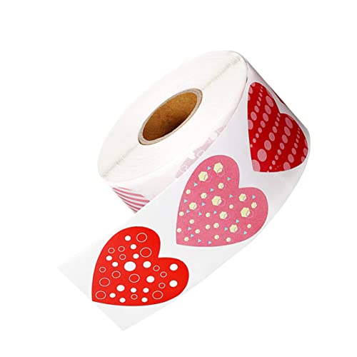 VILLCASE 1 Rolle Aufkleber Hochzeitsdekor Herzen Valentinstag Rosa Dekoration Herz Etiketten Selbstklebende Etiketten Herzform Klebeetiketten Valentinstagsbedarf VILLCASE 1 Rolle Aufkleber Hochzeitsdekor Herzen Valentinstag Rosa Dekoration Herz Etiketten Selbstklebende Etiketten Herzform Klebeetiketten Valentinstagsbedarf von VILLCASE