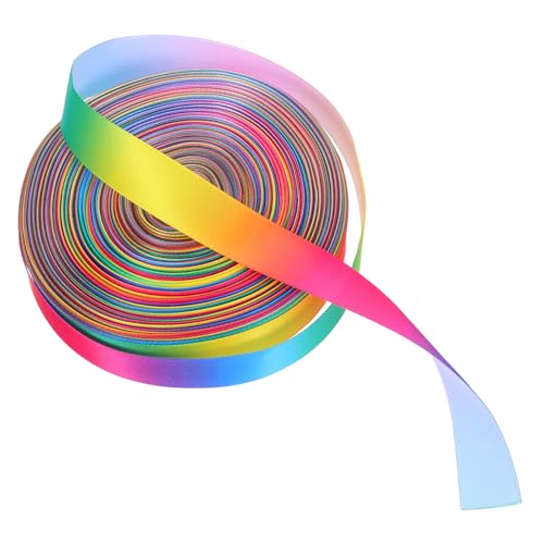 VILLCASE 1 Rolle Bunter Satinband Einseitiges Regenbogenband für Geschenkpäckchen Blumensträuße Kuchen Dekorationen und DIY Projekte Yards Langlebiges Farbechtes Material VILLCASE 1 Rolle Bunter Satinband Einseitiges Regenbogenband für Geschenkpäckchen Blumensträuße Kuchen Dekorationen und DIY Projekte Yards Langlebiges Farbechtes Material von VILLCASE
