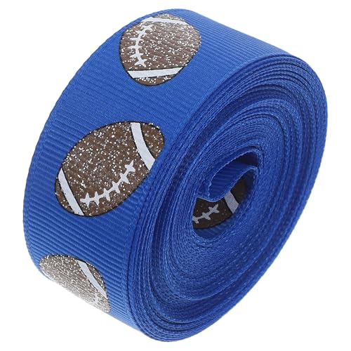VILLCASE 1 Rolle Glänzendes Football Satinband für Sportveranstaltungen Diy Projekte und Partydekorationen für Cheerleader und Fußball Events Vielseitig Einsetzbar VILLCASE 1 Rolle Glänzendes Football Satinband für Sportveranstaltungen Diy Projekte und Partydekorationen für Cheerleader und Fußball Events Vielseitig Einsetzbar von VILLCASE