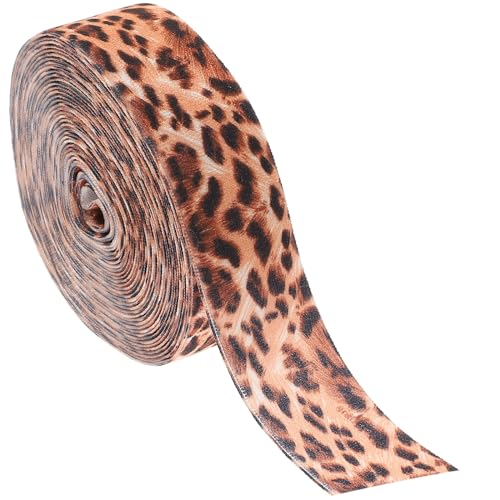 VILLCASE DIY-Bänder 1 Rolle Leoparden-Fleece-Samtband Glitzerband Leoparden-Ripsband Geschenkverpackung Band Box Diy-Geschenkbox Verpackung Band Box Diy-Band Ornamentband von VILLCASE