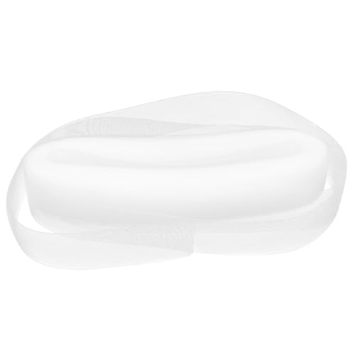 VILLCASE 1 Rolle Polyester Braid Trim Elastisches Tüll Netzband für Hochzeitskleider Tanzkostüme und Hutgestaltung Breit Yards Weiß für Vielseitige Nähprojekte von VILLCASE