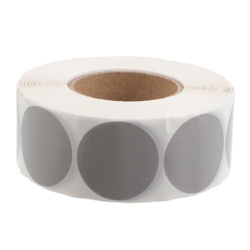 VILLCASE 1 Rolle Selbstklebende Etikettenrolle mit Grauen Stickern für Effiziente Organisation und Kennzeichnung und Lagerräumen von VILLCASE