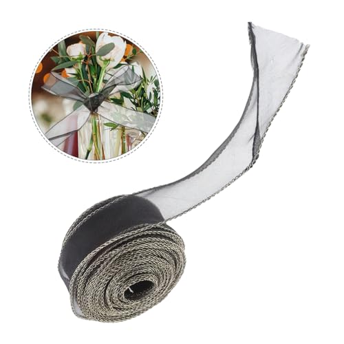 VILLCASE 1 Rolle Wellenförmiges Chiffon Ribbon mit Goldener Yards für Hochzeiten Diy Projekte und Geschenkverpackungen Vielseitig Einsetzbar Romantisches Design für Kreative Bastelideen von VILLCASE