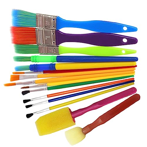 VILLCASE 1 Satz 15 Stück Pinselset Abwaschbare Farbe für Pinsel aus Schaumstoff malen Graffiti-Pinsel Graffiti-Malerei pädagogische Malwerkzeuge Zufällige Farbe VILLCASE 1 Satz 15 Stück Pinselset Abwaschbare Farbe für Pinsel aus Schaumstoff malen Graffiti-Pinsel Graffiti-Malerei pädagogische Malwerkzeuge Zufällige Farbe von VILLCASE