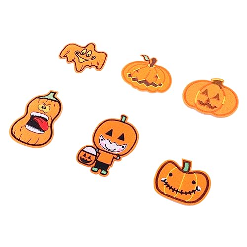 VILLCASE 1 Satz 18 Stück Halloween-kürbis-patch-aufkleber Stoffaufkleber Für Kleidung Halloween Liefert Halloween -gesichtsaufkleber Dekorative Patches Geisterschmuck Polyesterfaden Orange VILLCASE 1 Satz 18 Stück Halloween-kürbis-patch-aufkleber Stoffaufkleber Für Kleidung Halloween Liefert Halloween -gesichtsaufkleber Dekorative Patches Geisterschmuck Polyesterfaden Orange von VILLCASE