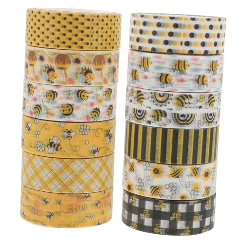 VILLCASE 1 Satz Blumenband Süßes Band Bienen Blumen- Waben Scrapbooking Washi Tape Dekorative Klebebänder Selber Machen Dekoratives Bastelband Aufkleber 12rollen VILLCASE 1 Satz Blumenband Süßes Band Bienen Blumen- Waben Scrapbooking Washi Tape Dekorative Klebebänder Selber Machen Dekoratives Bastelband Aufkleber 12rollen von VILLCASE
